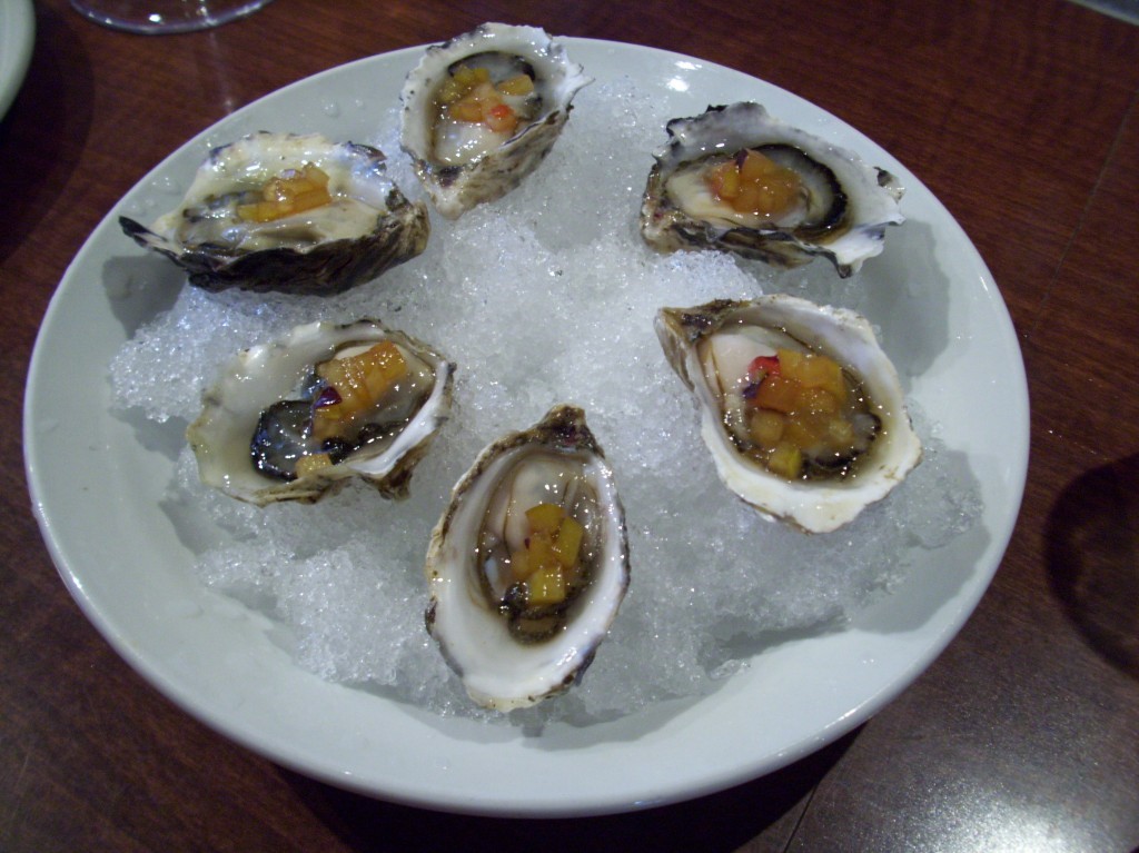 Mattaki Oysters at Momofuku Ssäm Bar in New York