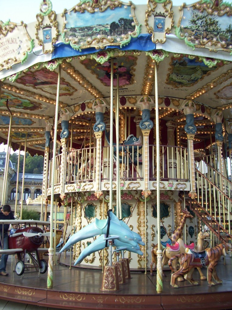 Carousel in San Sebastian, Spain Carousel in San Sebastian, Spain