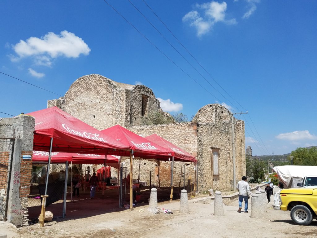 Market by the ruins in Mineral de Pozos, Mexico Market by the ruins in Mineral de Pozos, Mexico