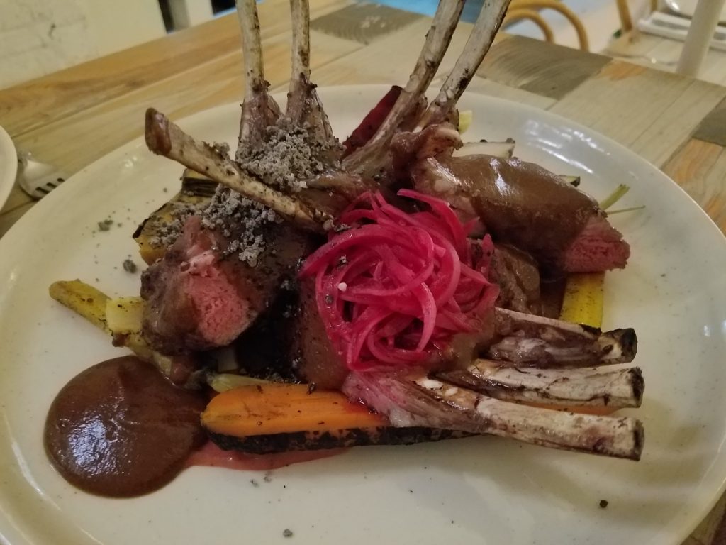 Rack of Lamb at Hueso Restaurant in Guadalara, Mexico Rack of Lamb at Hueso Restaurant in Guadalara, Mexico