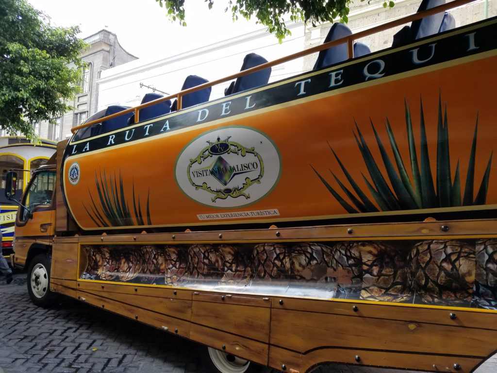 Tequila Tour Bus in Guadalajara, Mexico