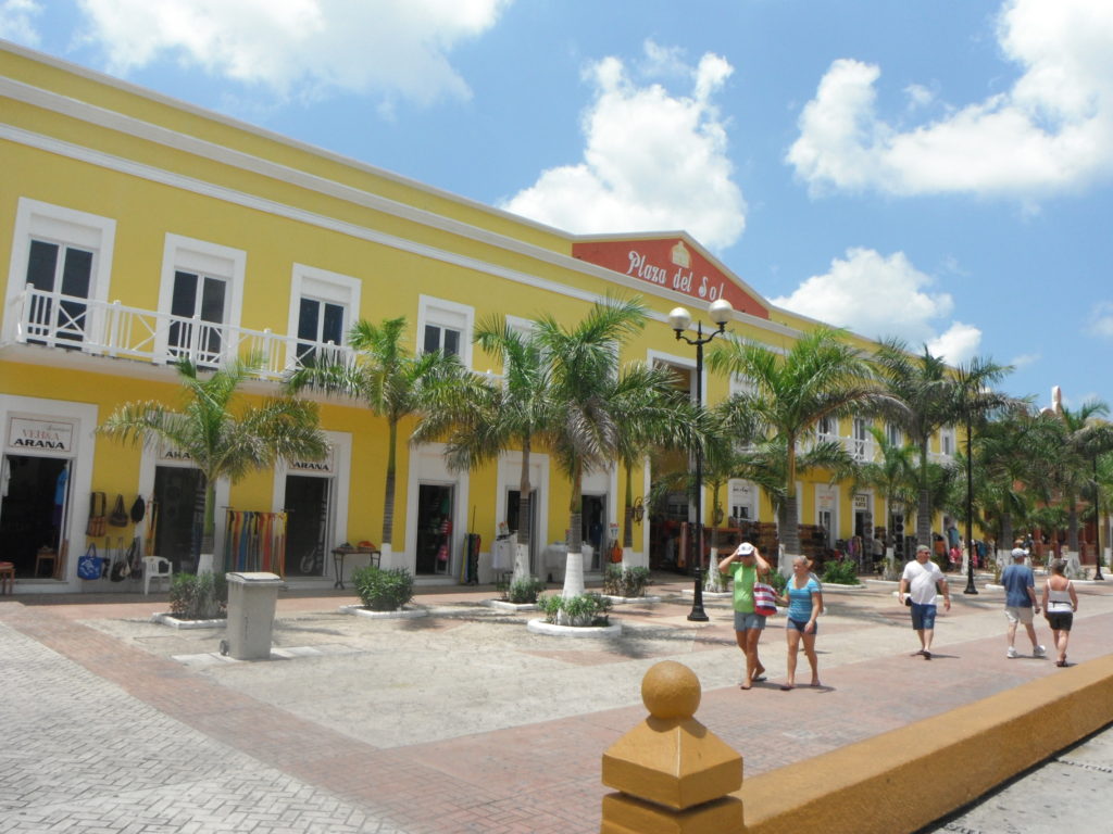 Shopping street in Cozumel