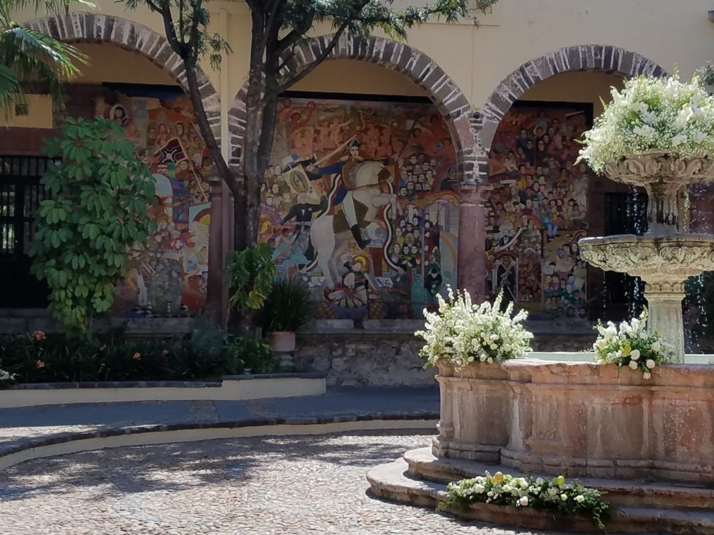 Instituto Allende Courtyard in San Miguel de Allende, Mexico