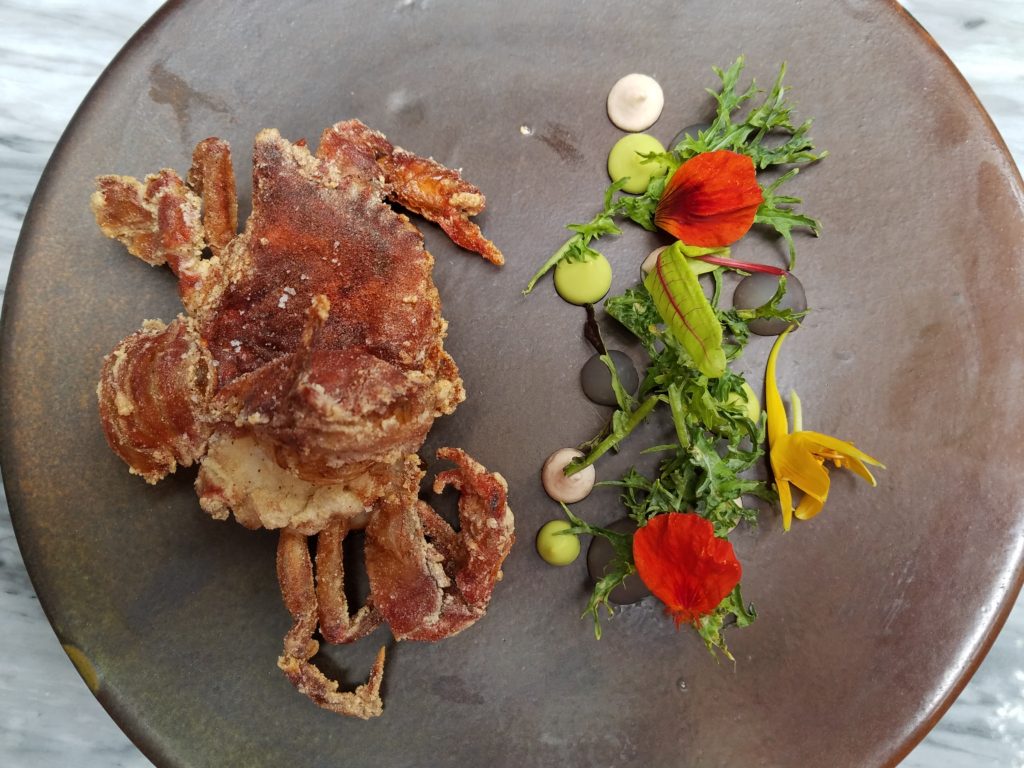 Soft Shell Crab at Aperi in San Miguel de Allende, Mexico