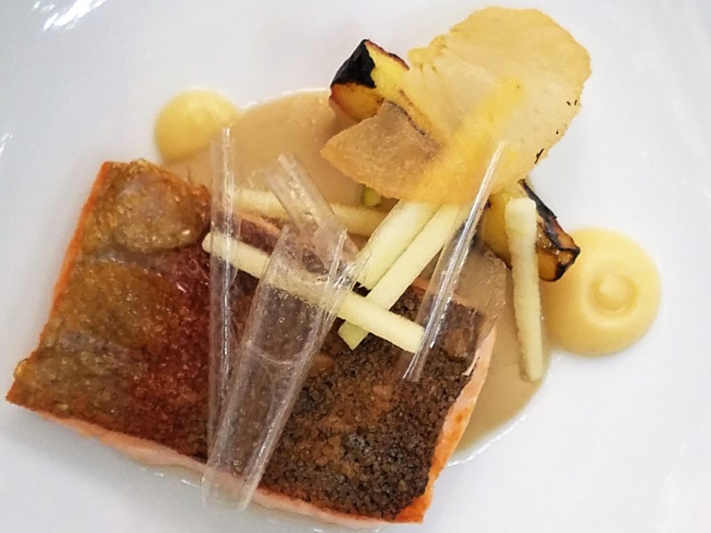 Trout with Apples at Aperi in San Miguel de Allende