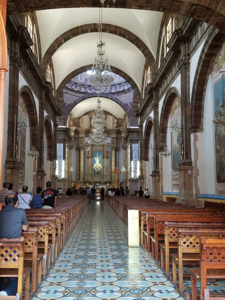 Inside Parroquia de Nuestra Senora de la Asuncion in Dolores Hidalgo, Mexico
