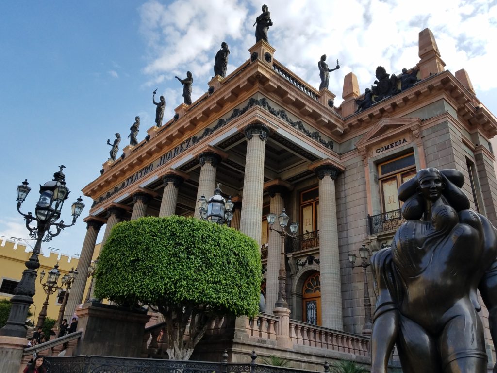 Juarez Teatro in Guanajuato in Colonial Mexico