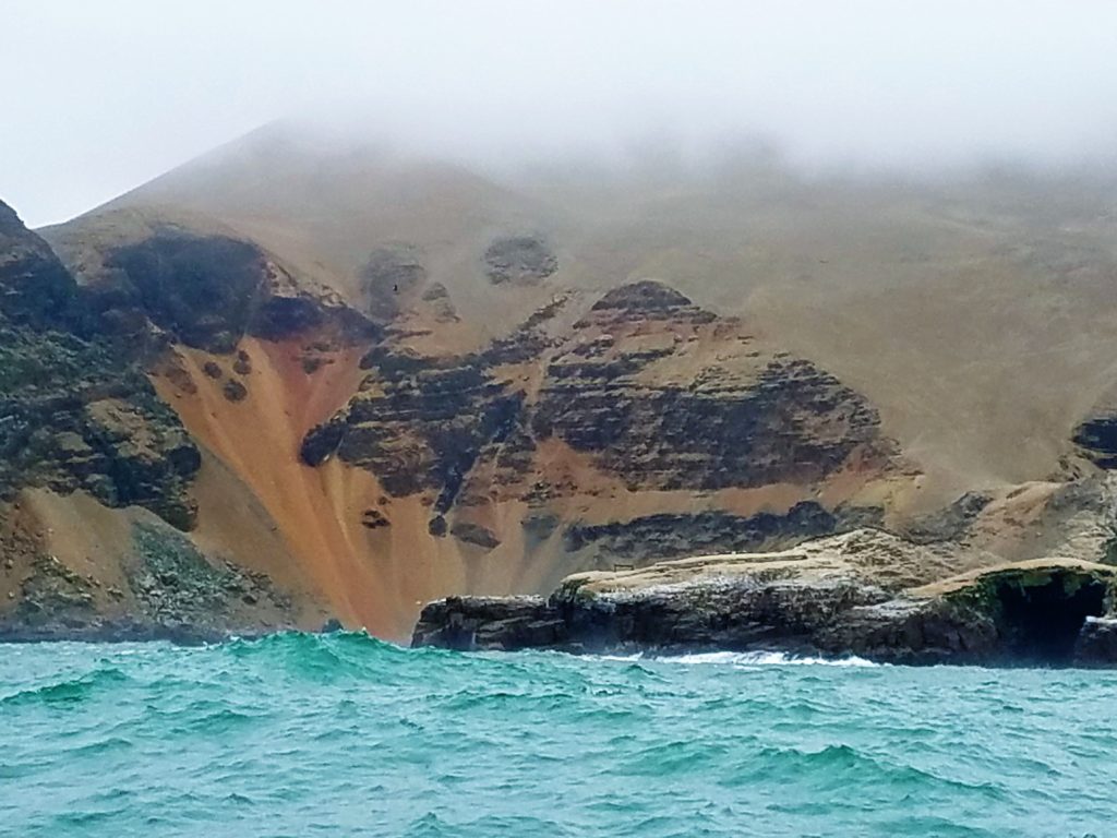 Barren island off Lima Peru