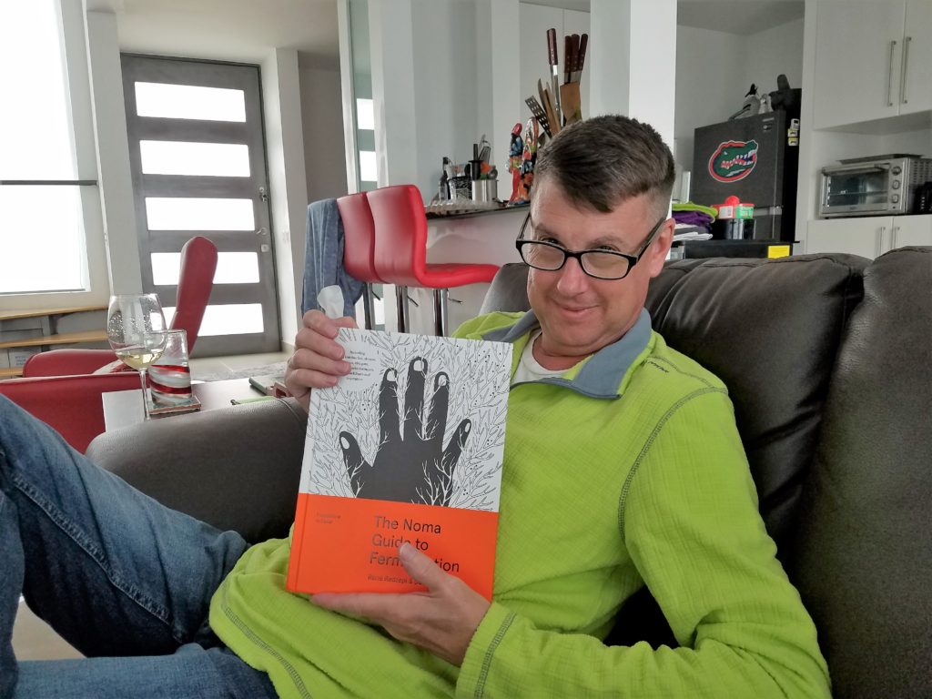 Tom with his new book THE NOMA GUIDE TO FERMENTATION. Tom with his new book THE NOMA GUIDE TO FERMENTATION.