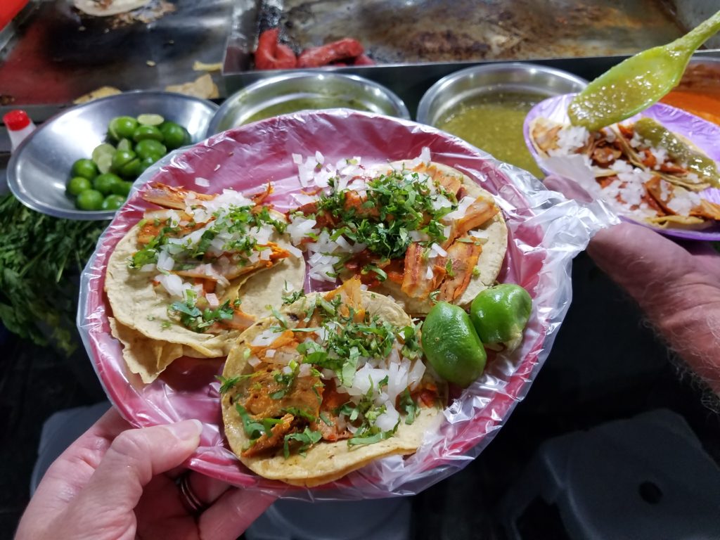 Street food in Mexico: Tacos al pastor