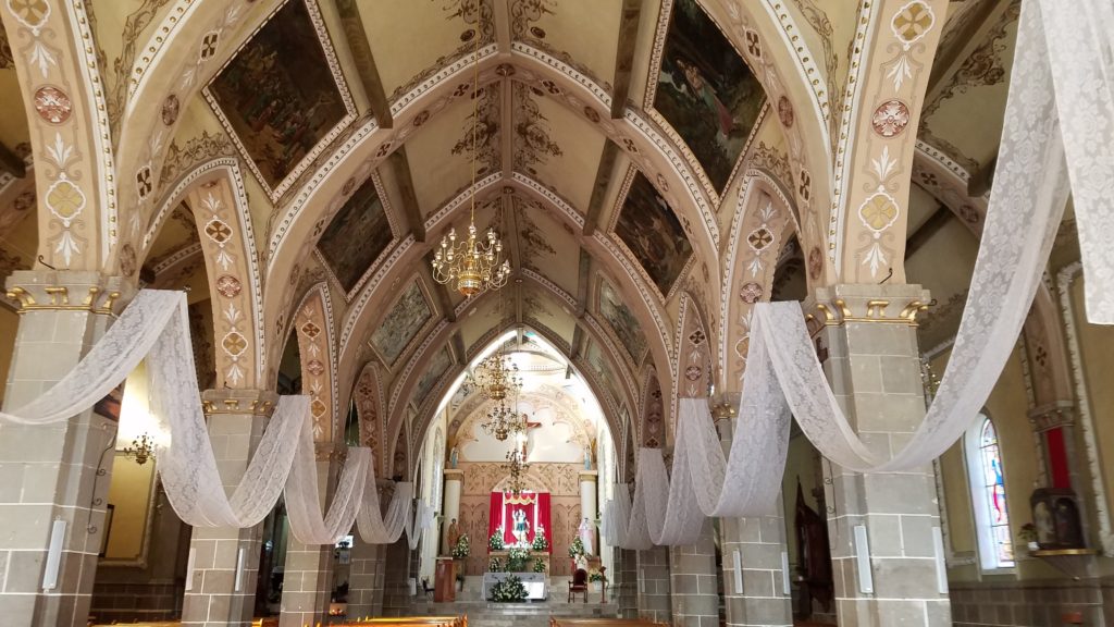 Inside the Parroquia de San Miguel Arcangel