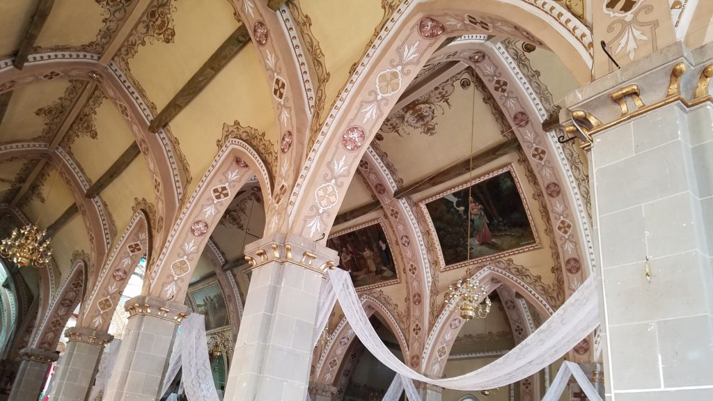 Inside the Parroquia de San Miguel Arcangel