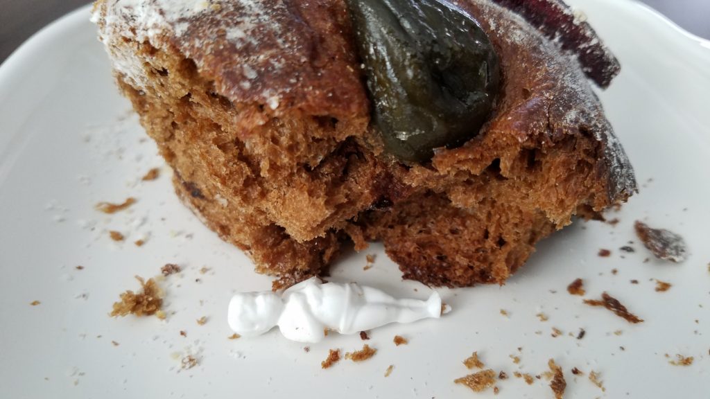 Plastic baby Jesus found inside the Rosca de Reyes cake Plastic baby Jesus found inside the Rosca de Reyes cake