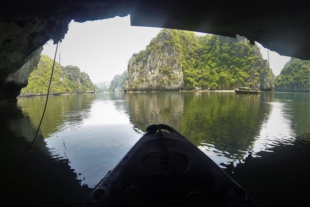 Kayaking in Halong Bay, Vietnam