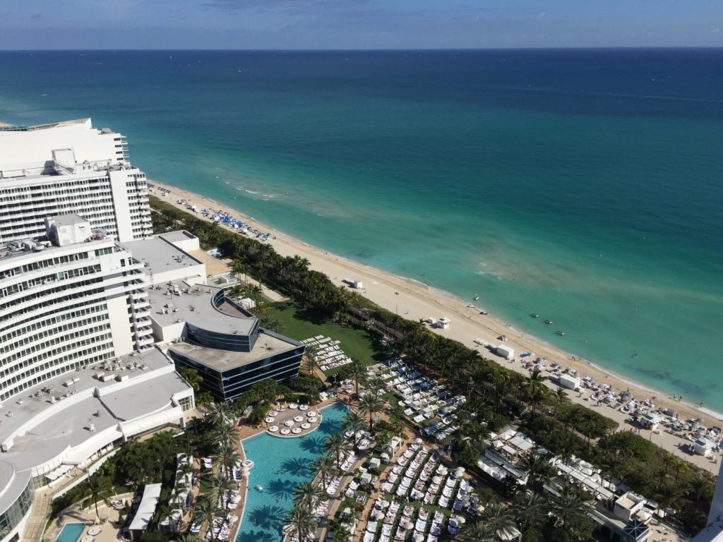 View of the Fontainebleau in Miami