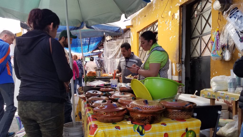 Food vendor in Santa Rosa Jauregui