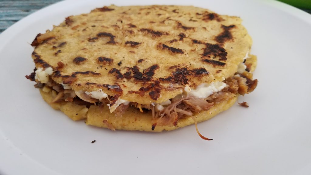 Carnita and cheese gordita