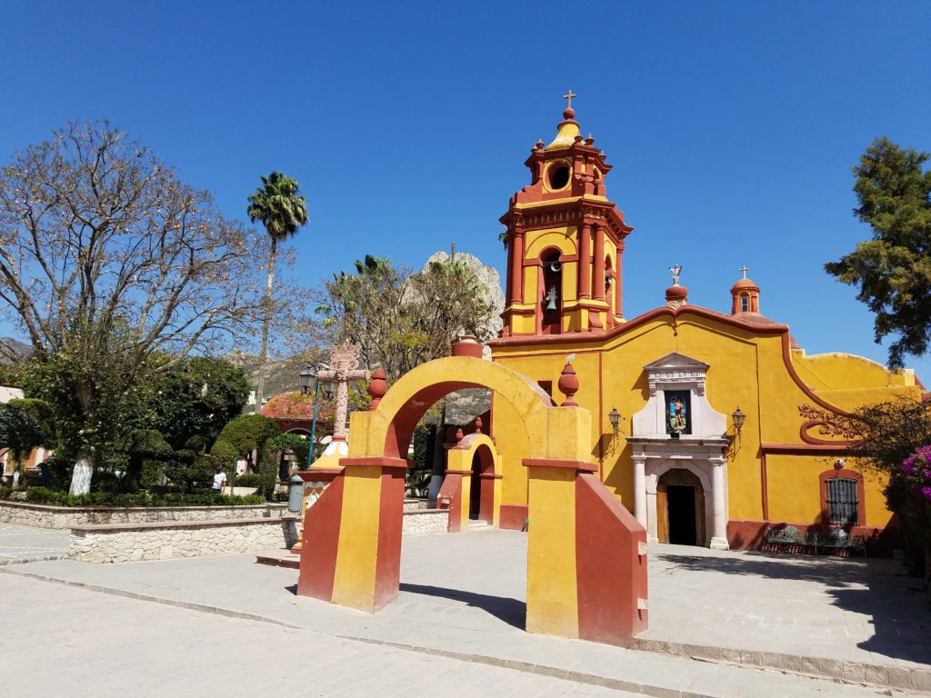 Parroquia de San Sebastian in Bernal, Mexico