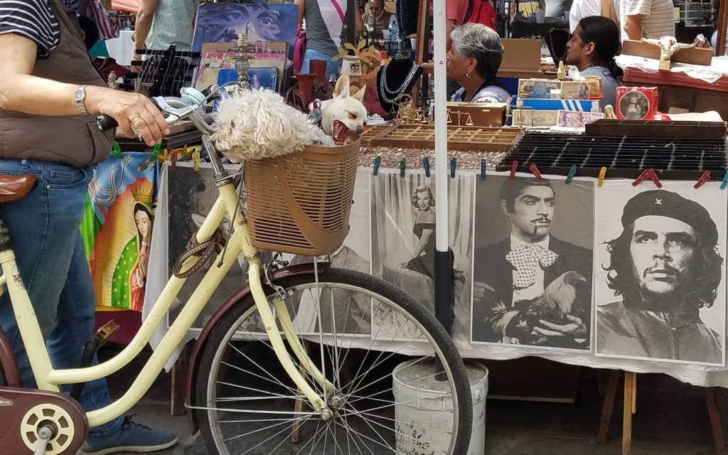 Tianguis or street market in Los Sapos, Puebla