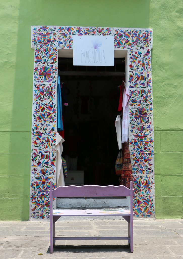 Doorway of Magnolia Boutique Shop on Calle 6 Sur, Puebla