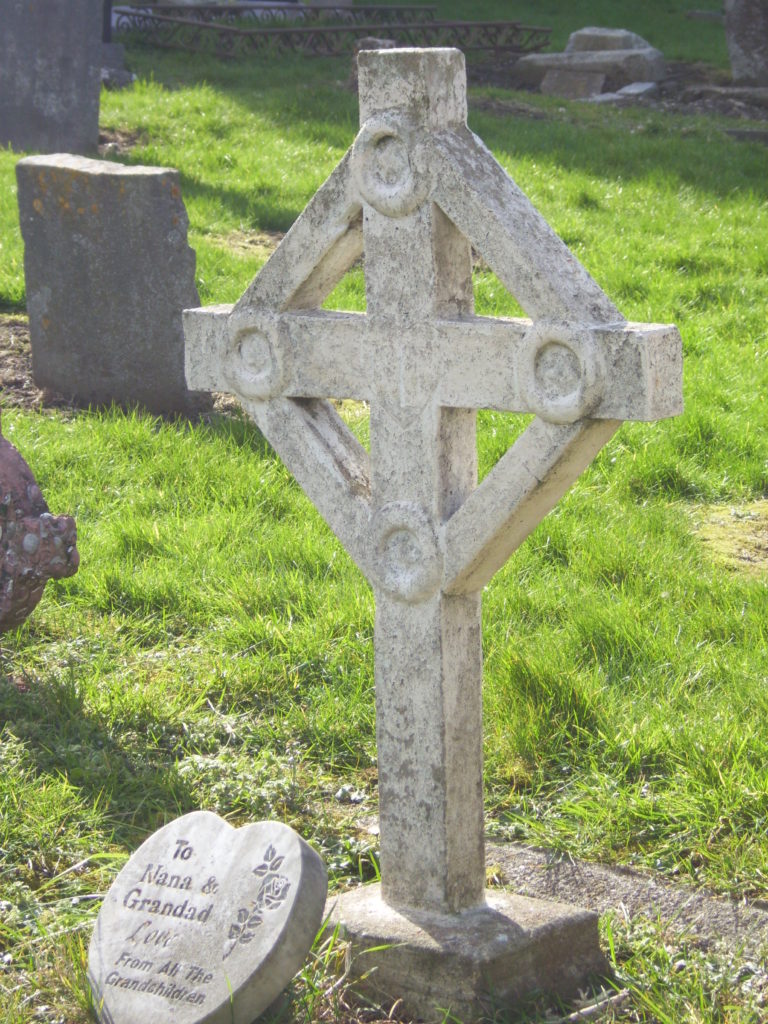 Gravestone in St. Mary's Abbey, Howth, Ireland