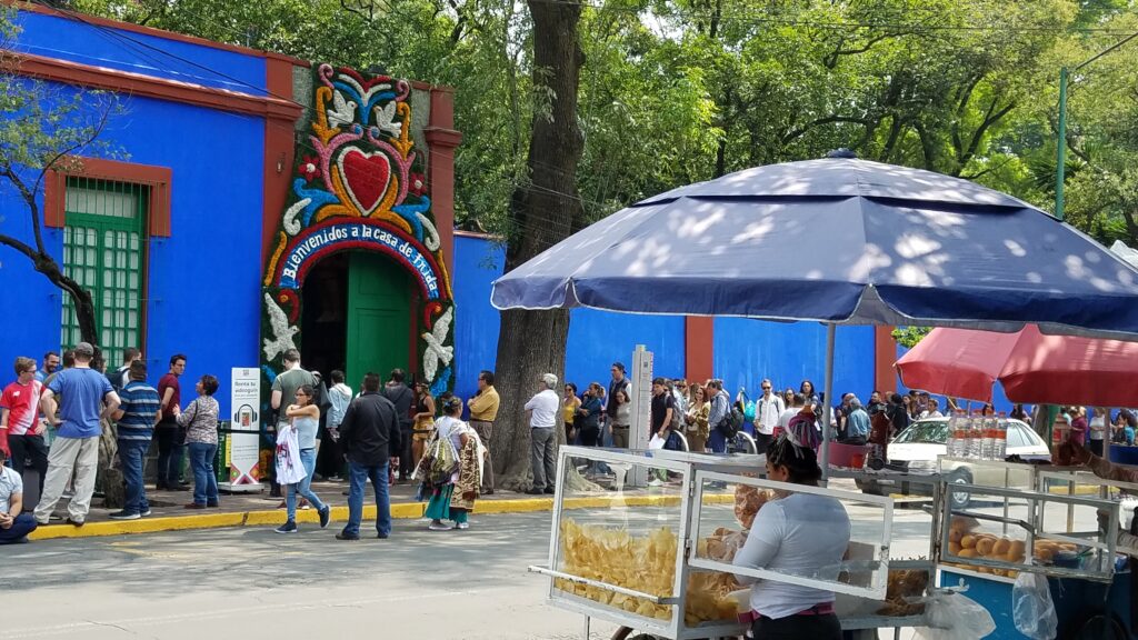 Frida Kahlo's Blue House in Coyoacan, Mexico CIty