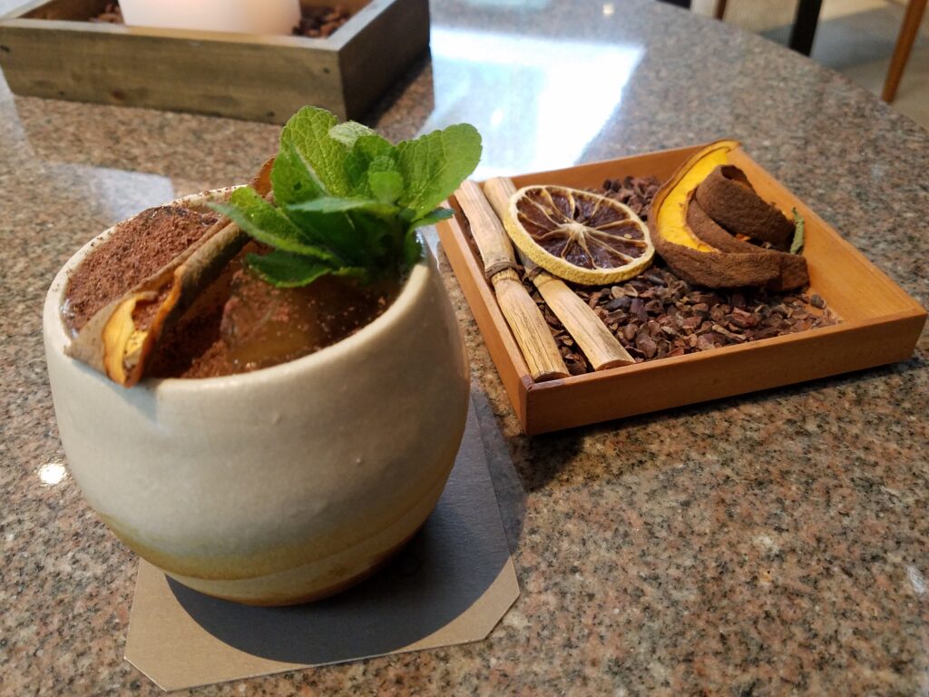 Chocolate drink at Mayo Bar, Lima