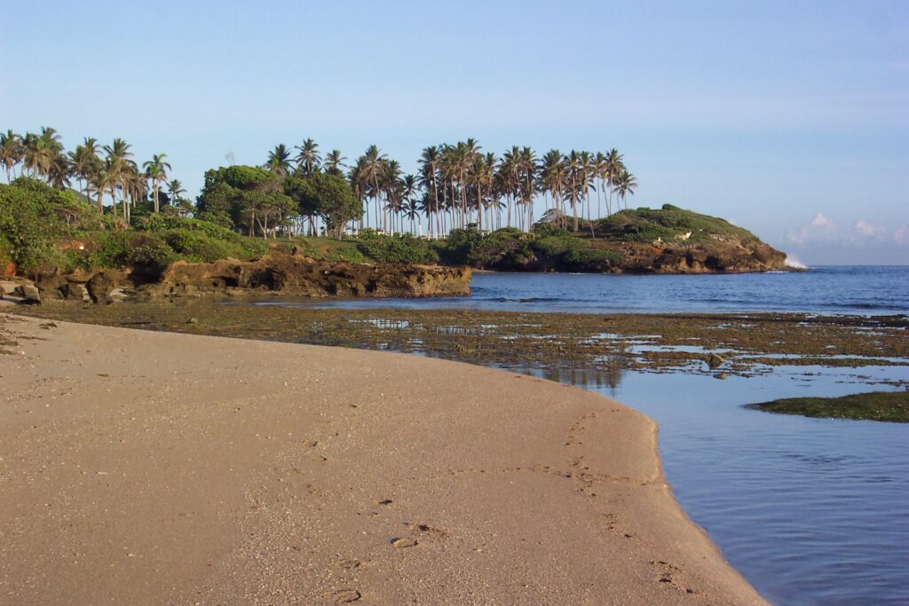 Deserted beach in the Dominican Republic