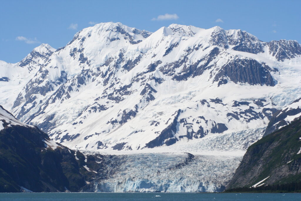 Glacier on the coast of Alaska