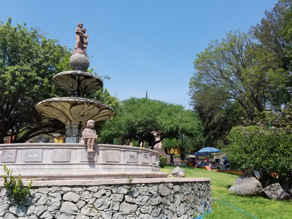 Childrens Fountain in Cerro de las Campanas, Queretaro, Mexico