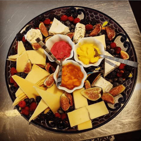 Queretaro regional cheeses and fruit platter Queretaro regional cheeses and fruit platter