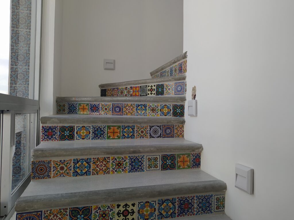 Tiled stairs in our house in Mexico Tiled stairs in our house in Mexico