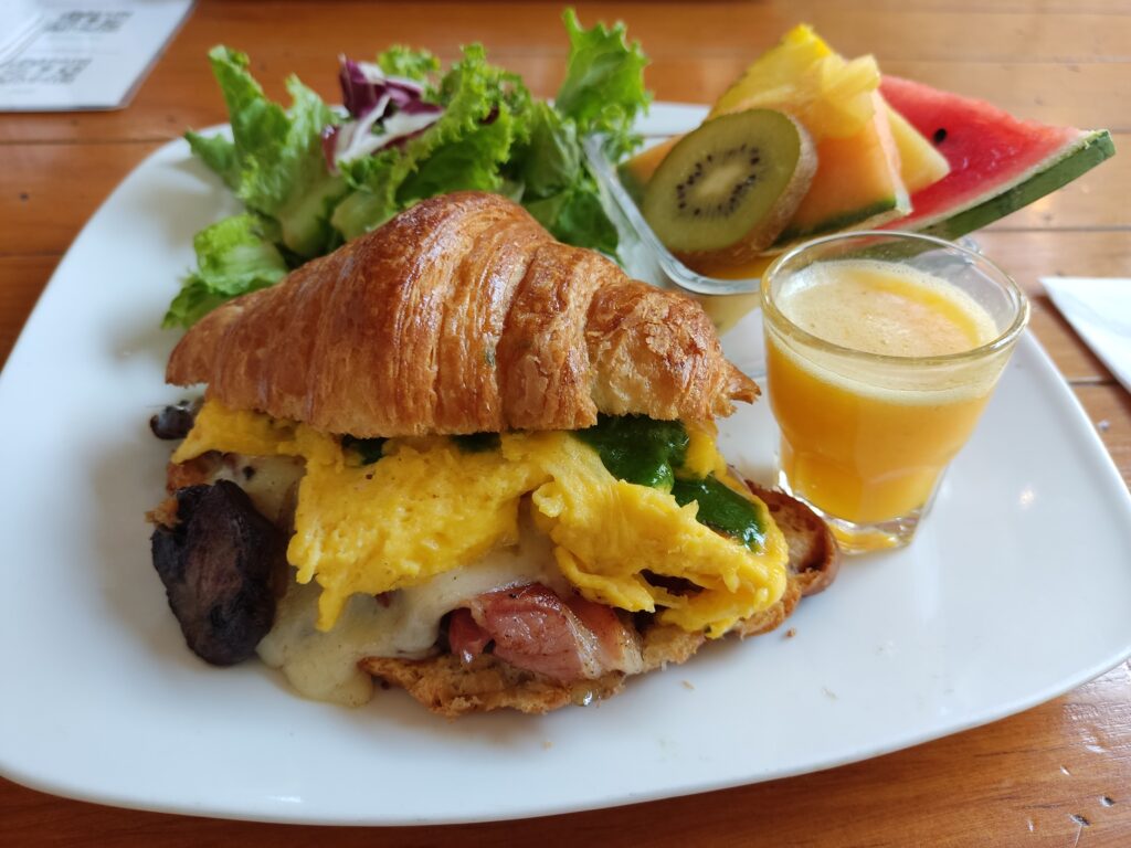 Breakfast Sandwich at Café Breton, Queretaro, Mexico