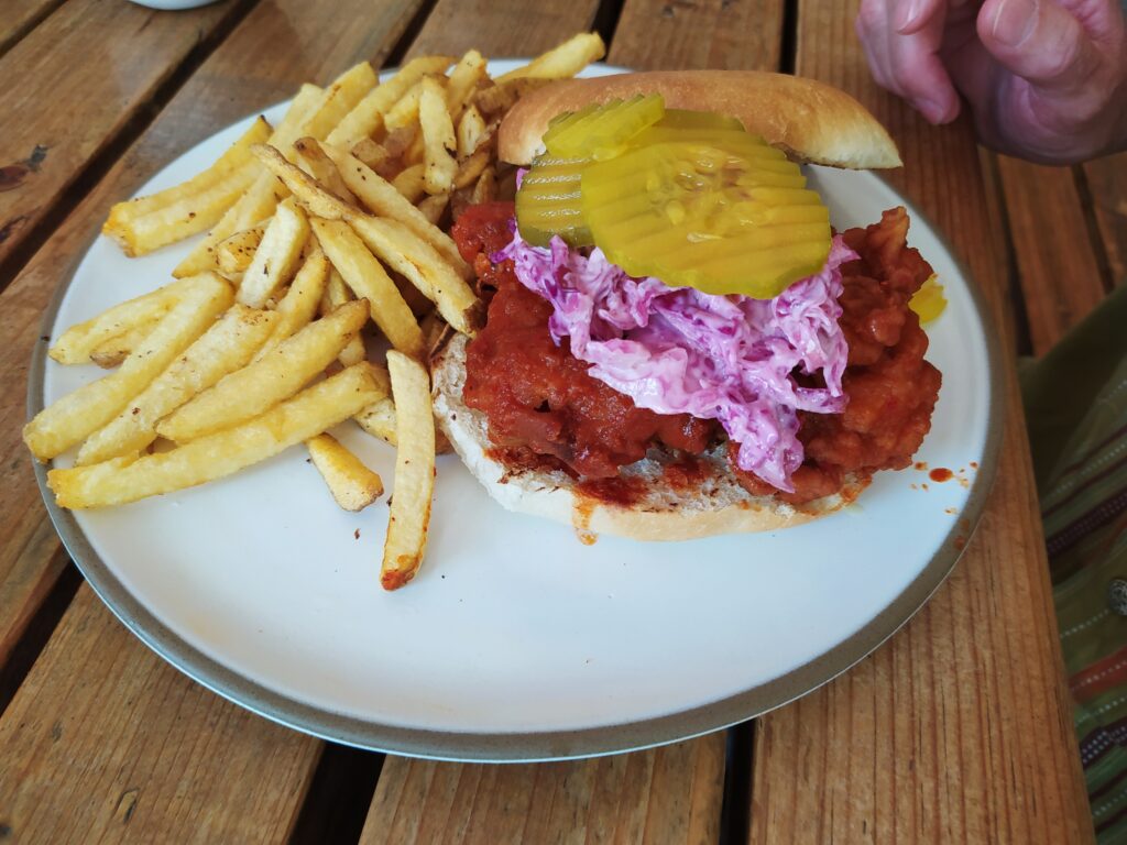 Buffalo Chicken Sandwich at Cerveceria Hercules, Queretaro, Mexico