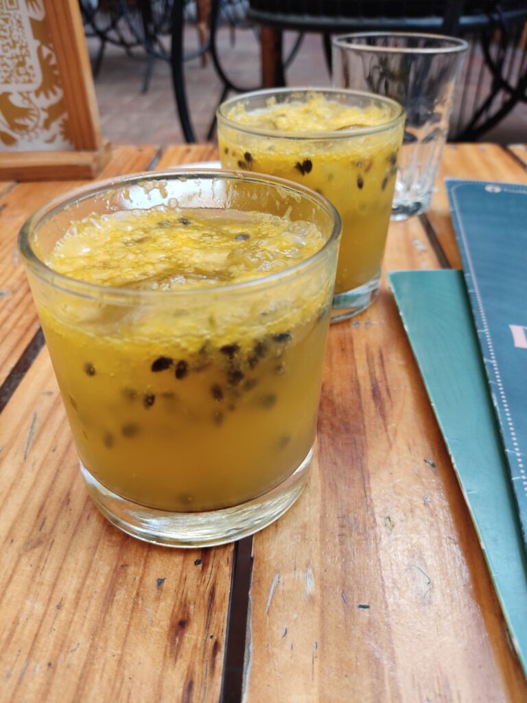 Passionfruit Mezcalita, no salt